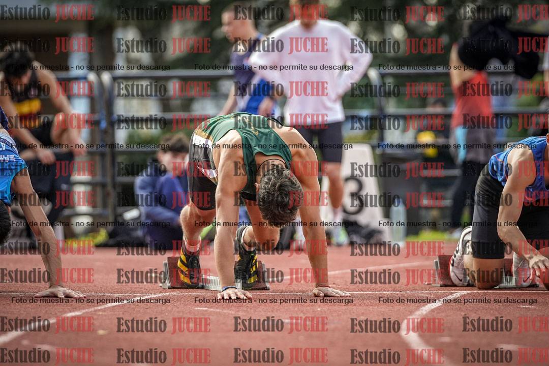 Fotos de los 100 m llanos de varones