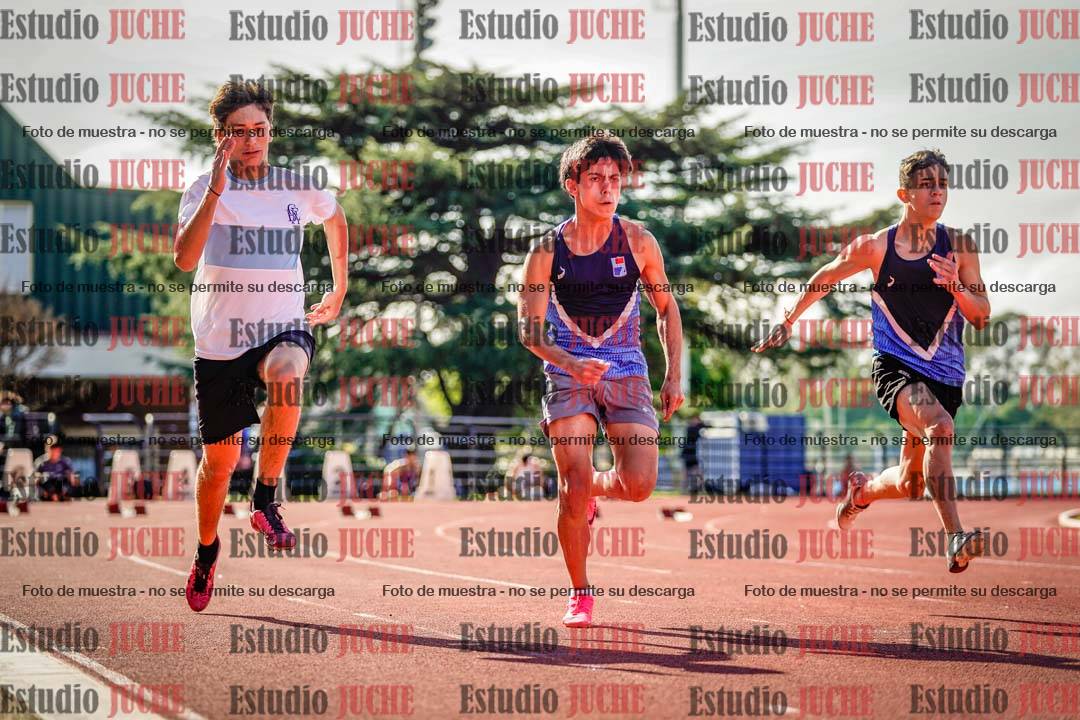 Fotos de los 100 m llanos de varones