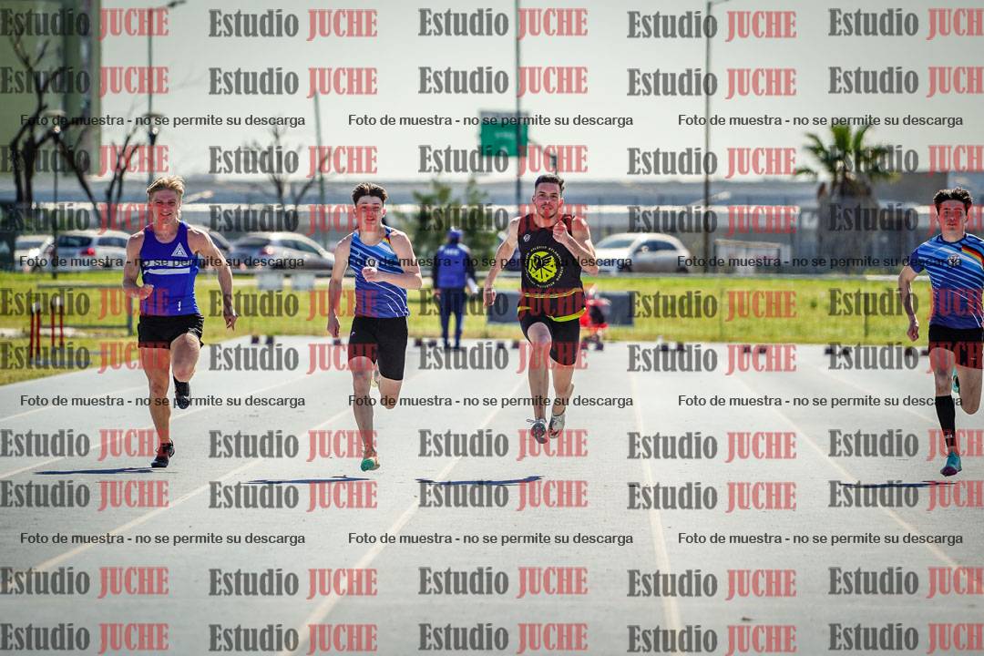 Fotos de los 100 m llanos de varones