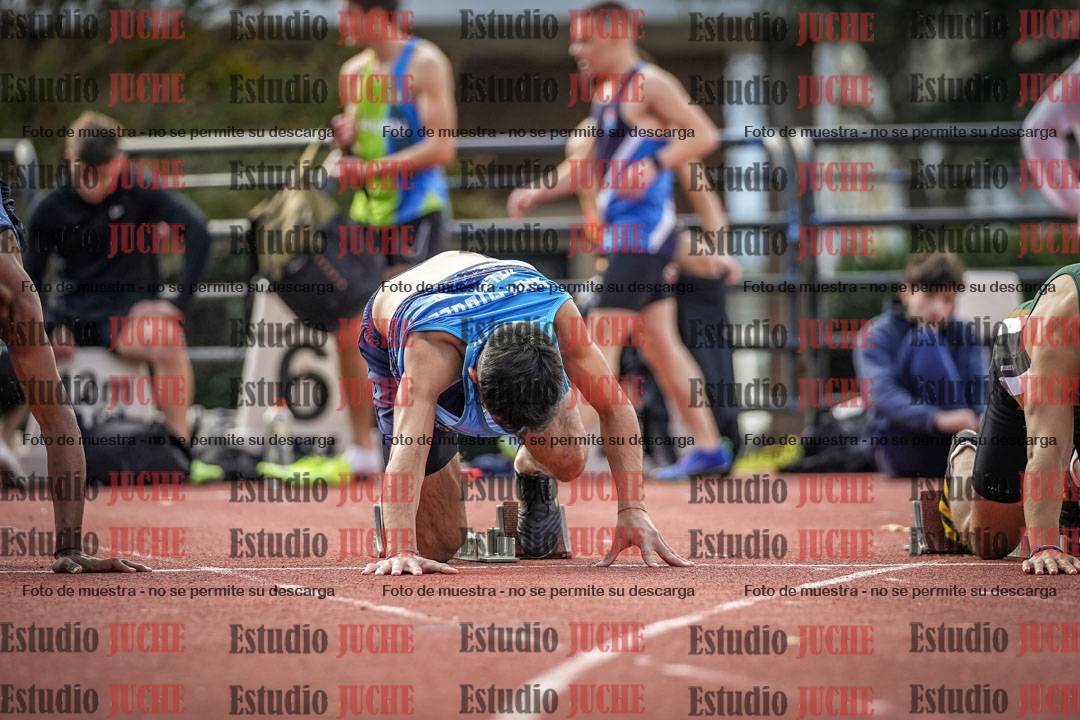 Fotos de los 100 m llanos de varones