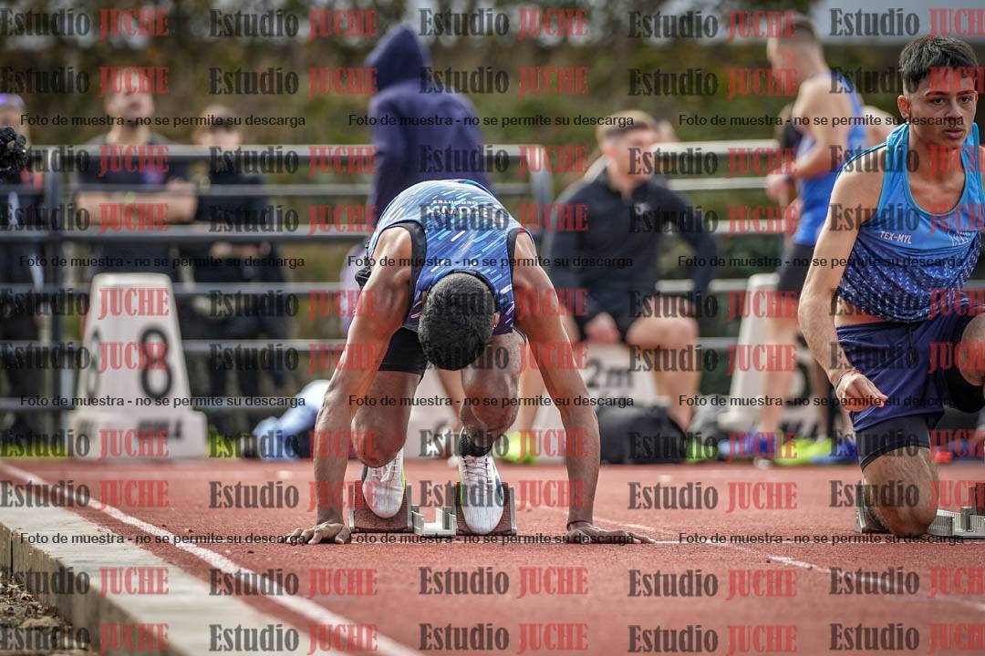 Fotos de los 100 m llanos de varones