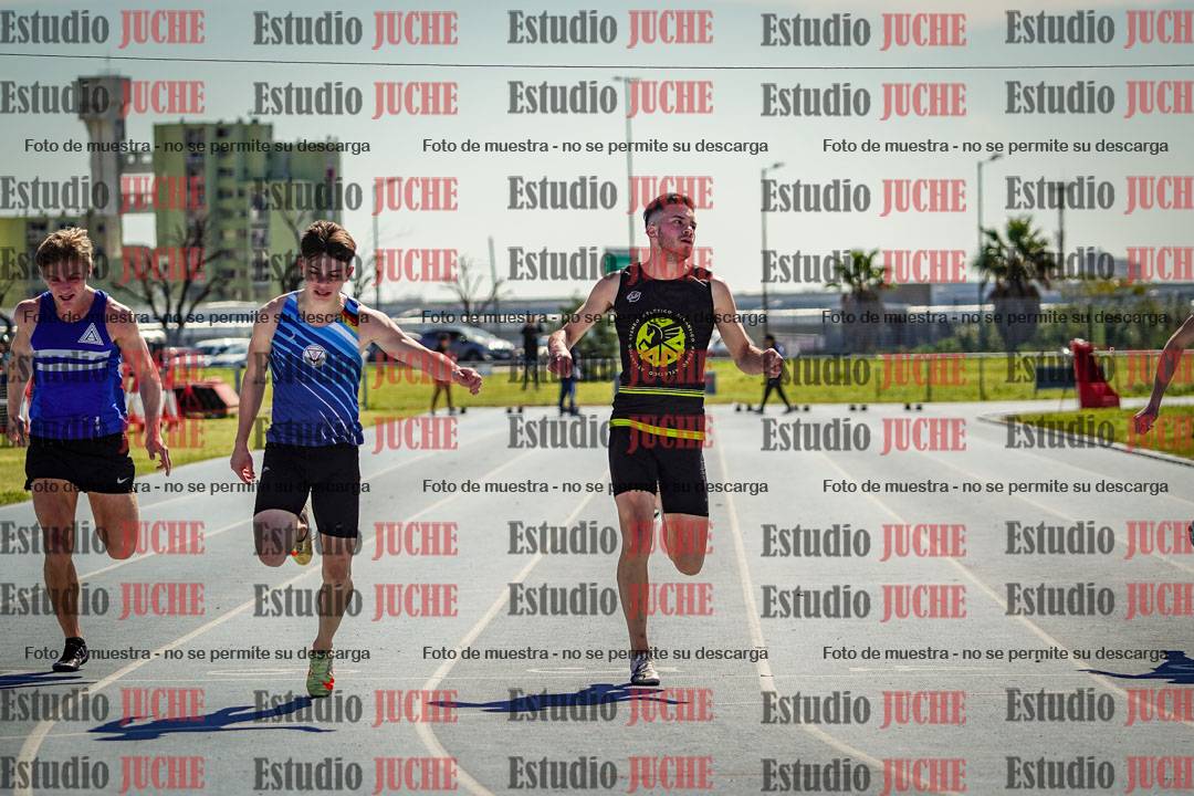 Fotos de los 100 m llanos de varones