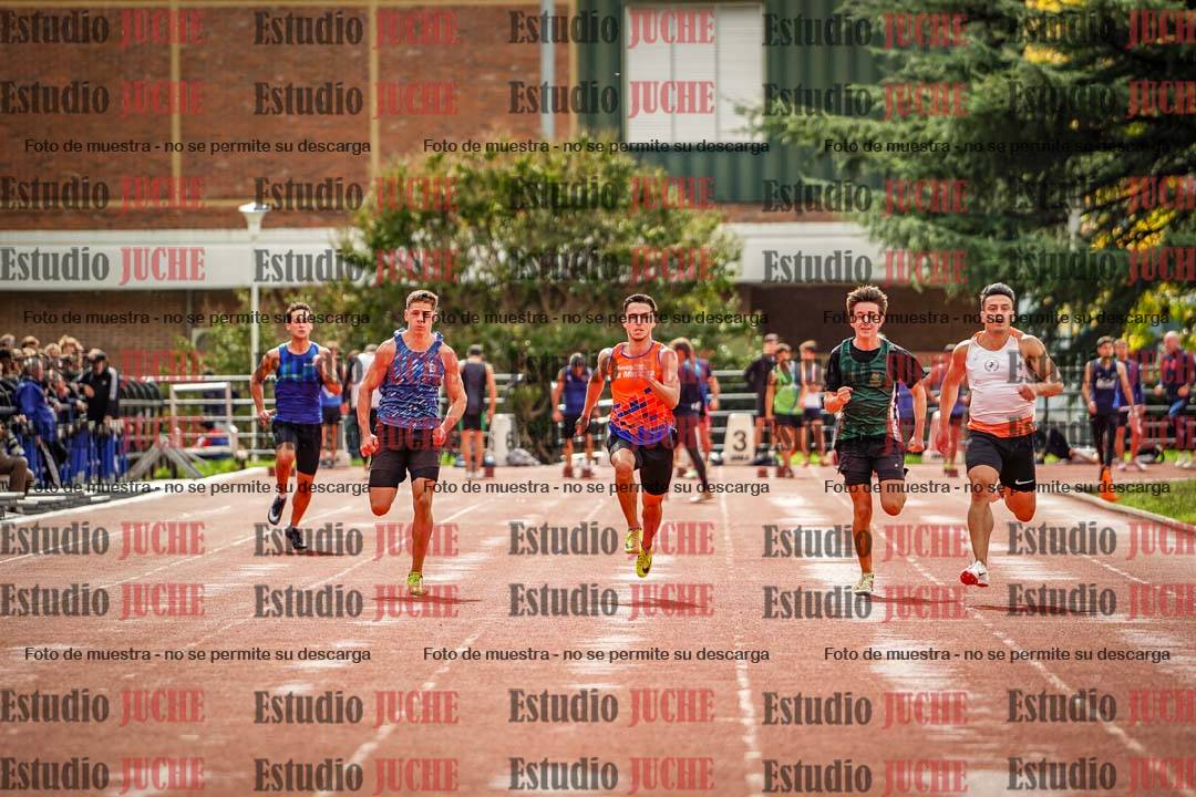 Fotos de los 100 m llanos de varones