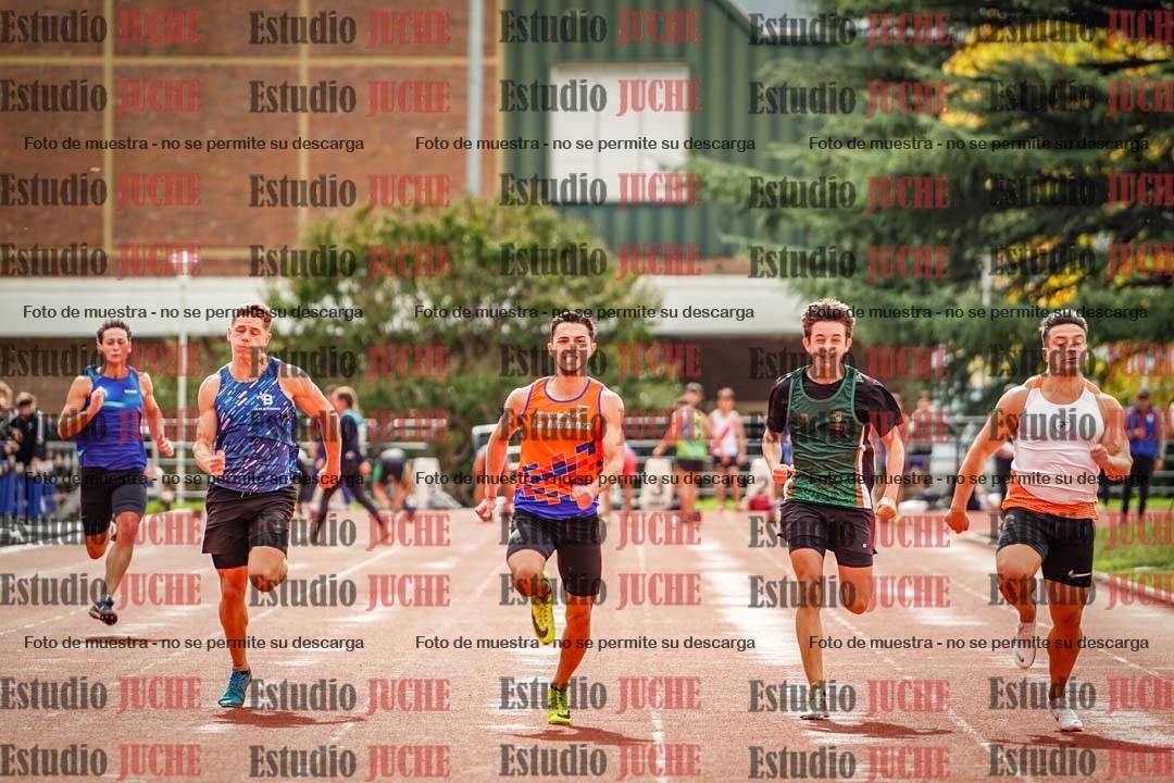 Fotos de los 100 m llanos de varones