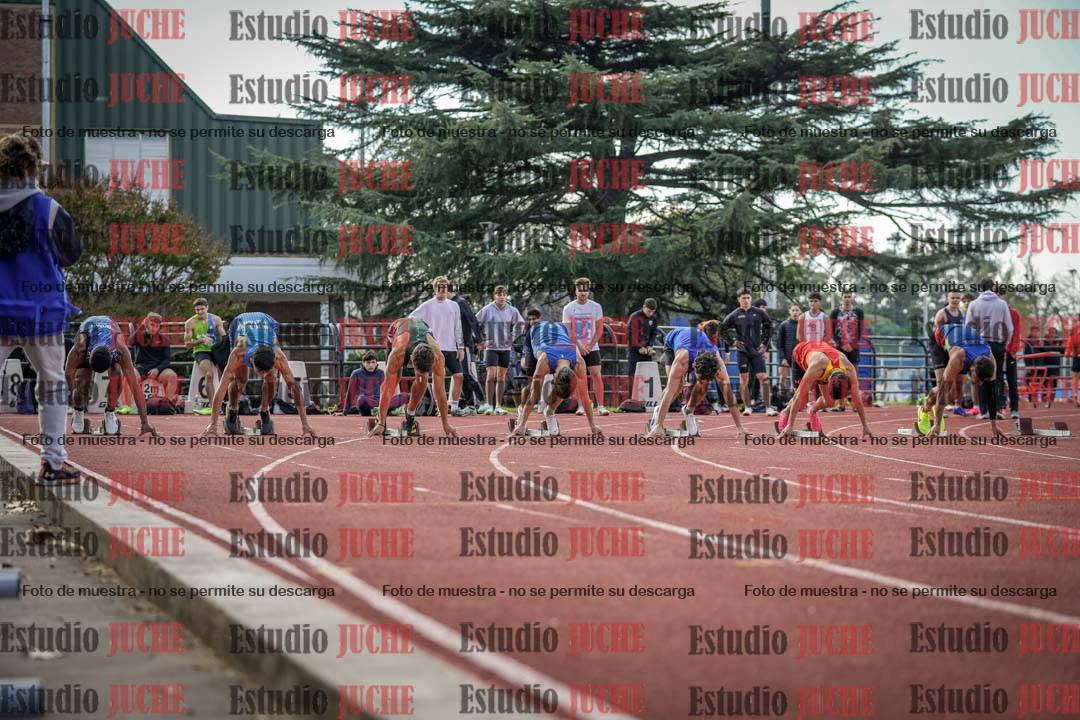 Fotos de los 100 m llanos de varones