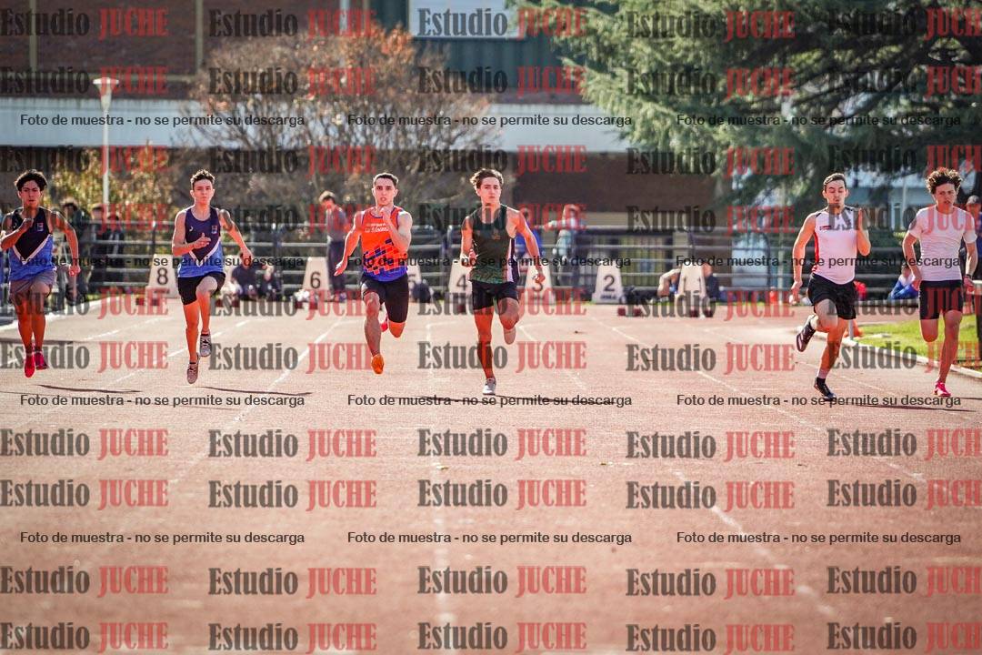Fotos de los 100 m llanos de varones