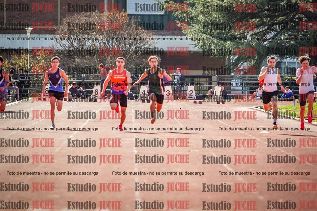 Fotos de los 100 m llanos de varones