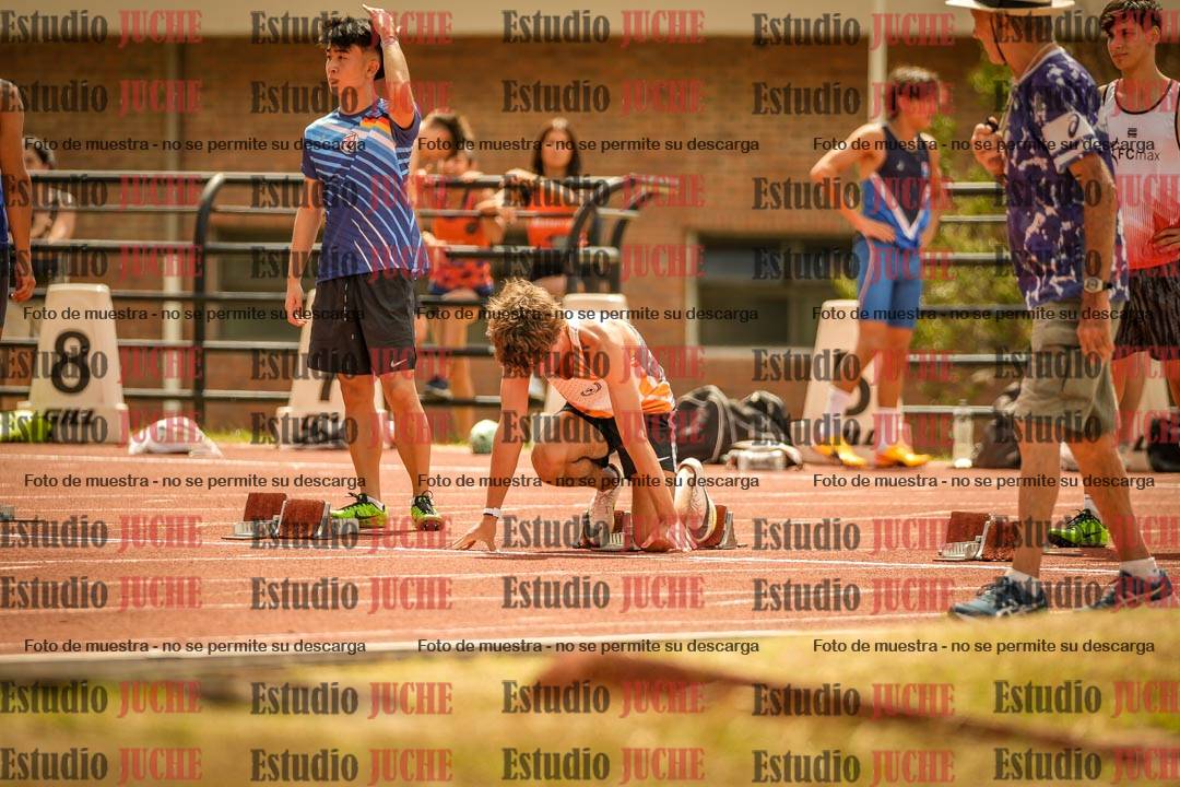 Fotos de los 100 m llanos de varones