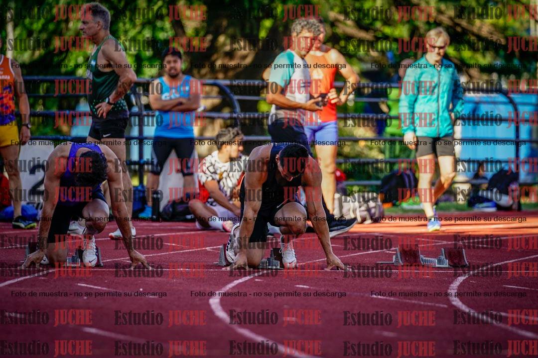 Fotos de los 100 m llanos de varones