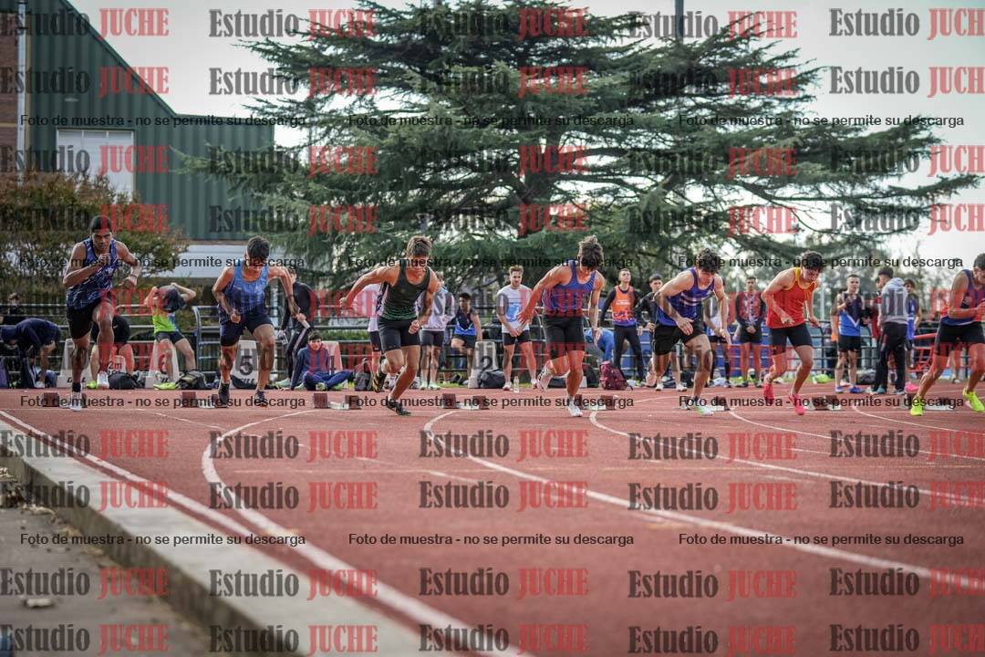 Fotos de los 100 m llanos de varones