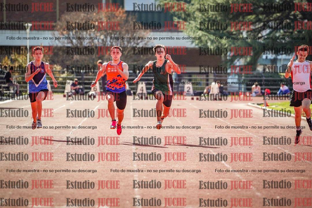 Fotos de los 100 m llanos de varones