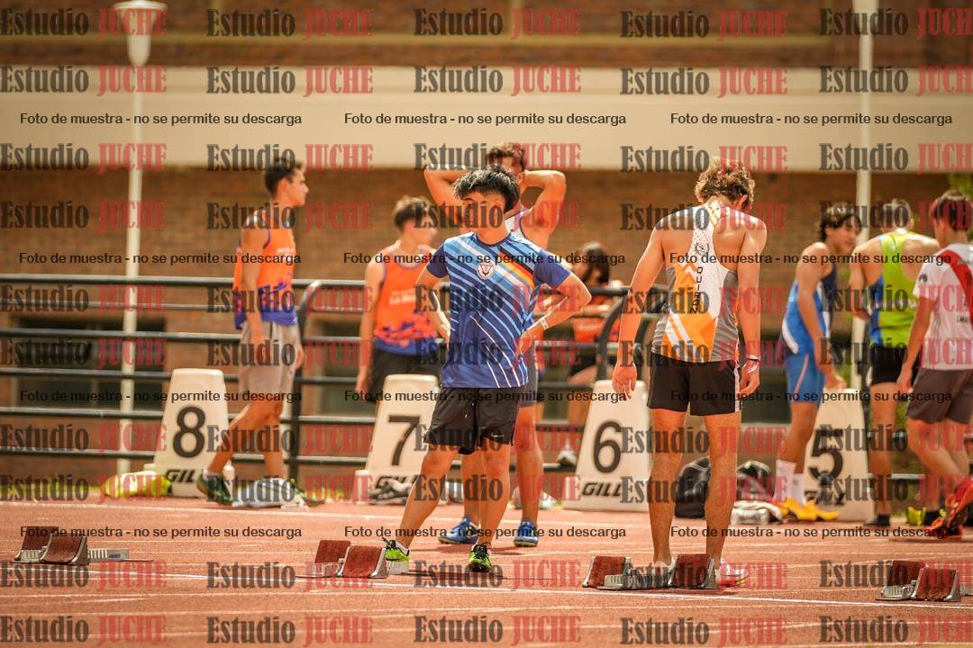 Fotos de los 100 m llanos de varones