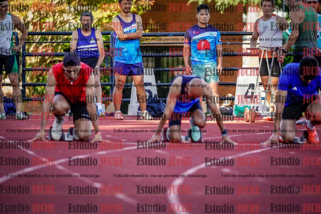 Fotos de los 100 m llanos de varones