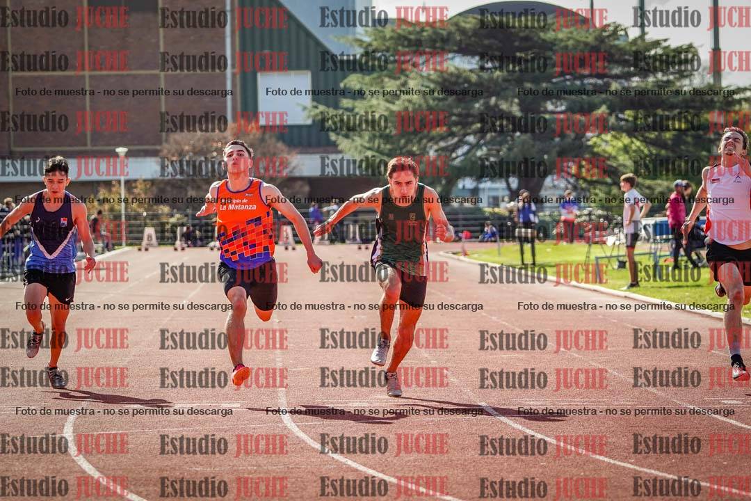 Fotos de los 100 m llanos de varones
