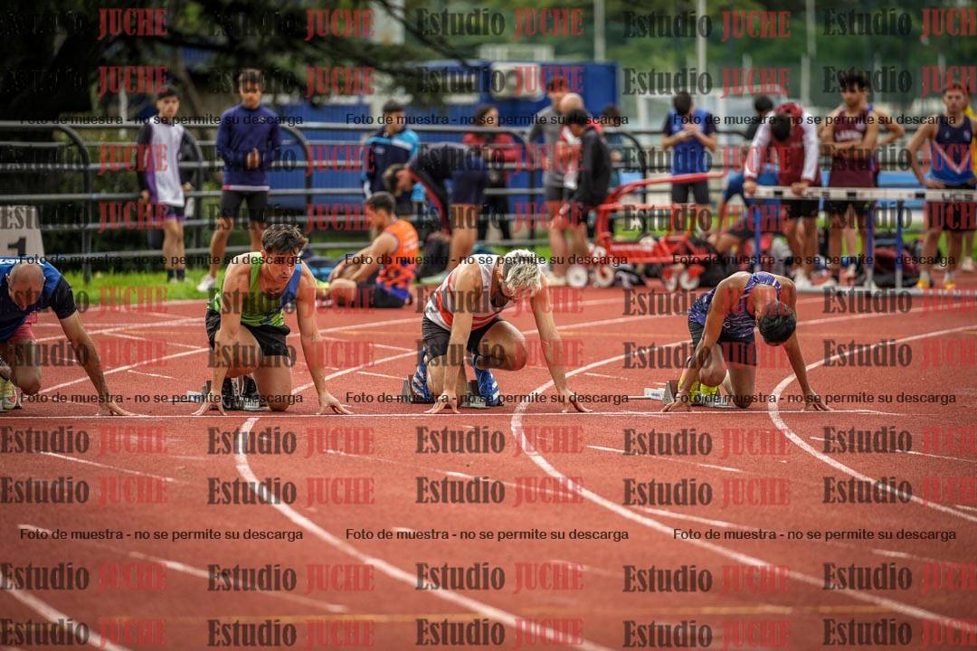 Fotos de los 100 m llanos de varones