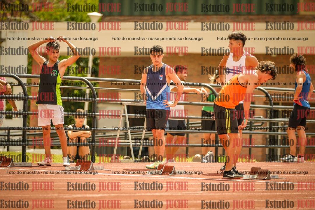 Fotos de los 100 m llanos de varones