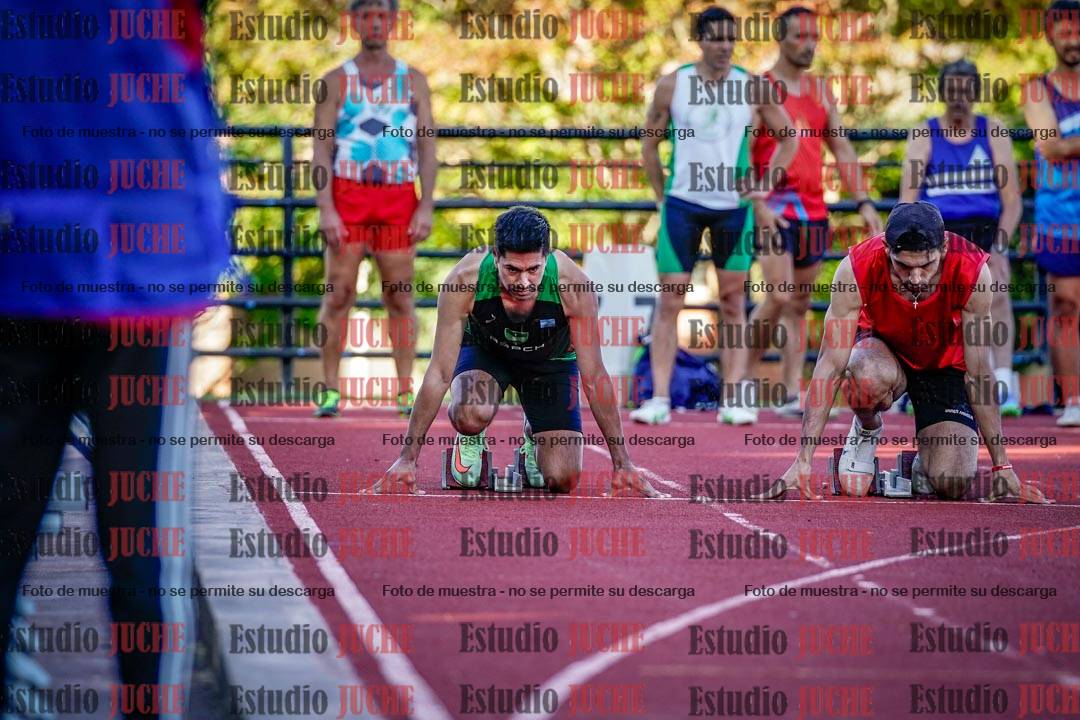 Fotos de los 100 m llanos de varones