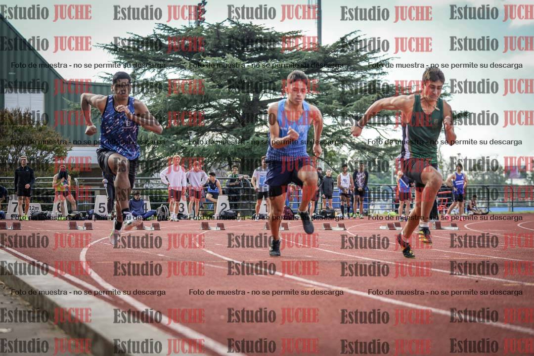 Fotos de los 100 m llanos de varones