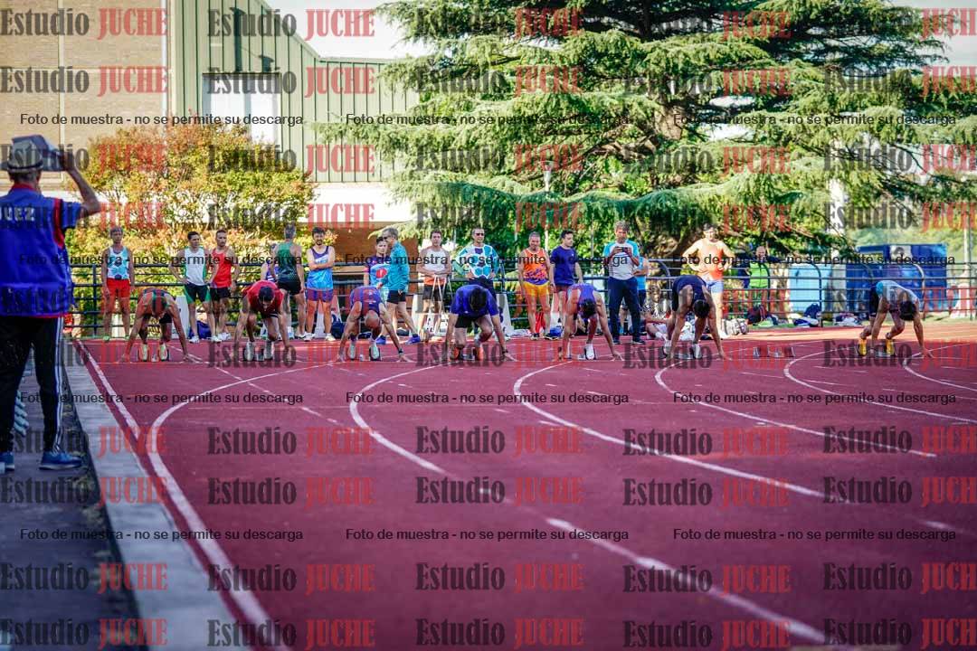 Fotos de los 100 m llanos de varones
