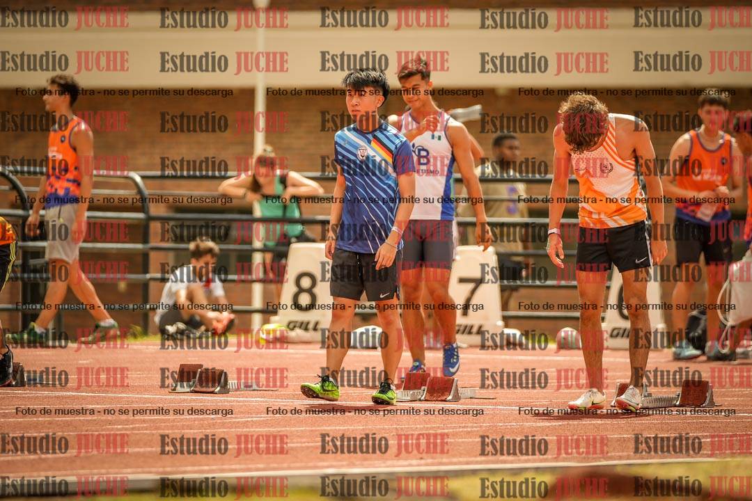Fotos de los 100 m llanos de varones
