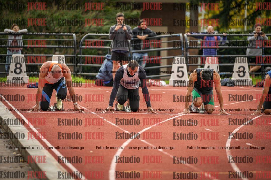 Fotos de los 100 m llanos de varones