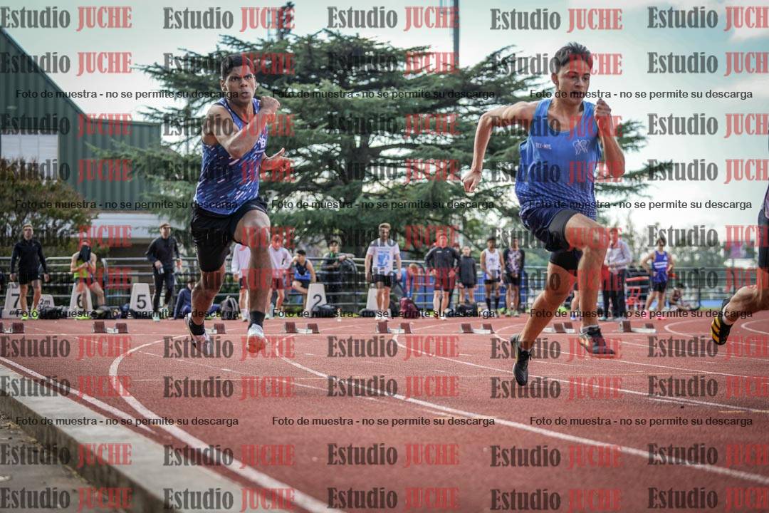 Fotos de los 100 m llanos de varones