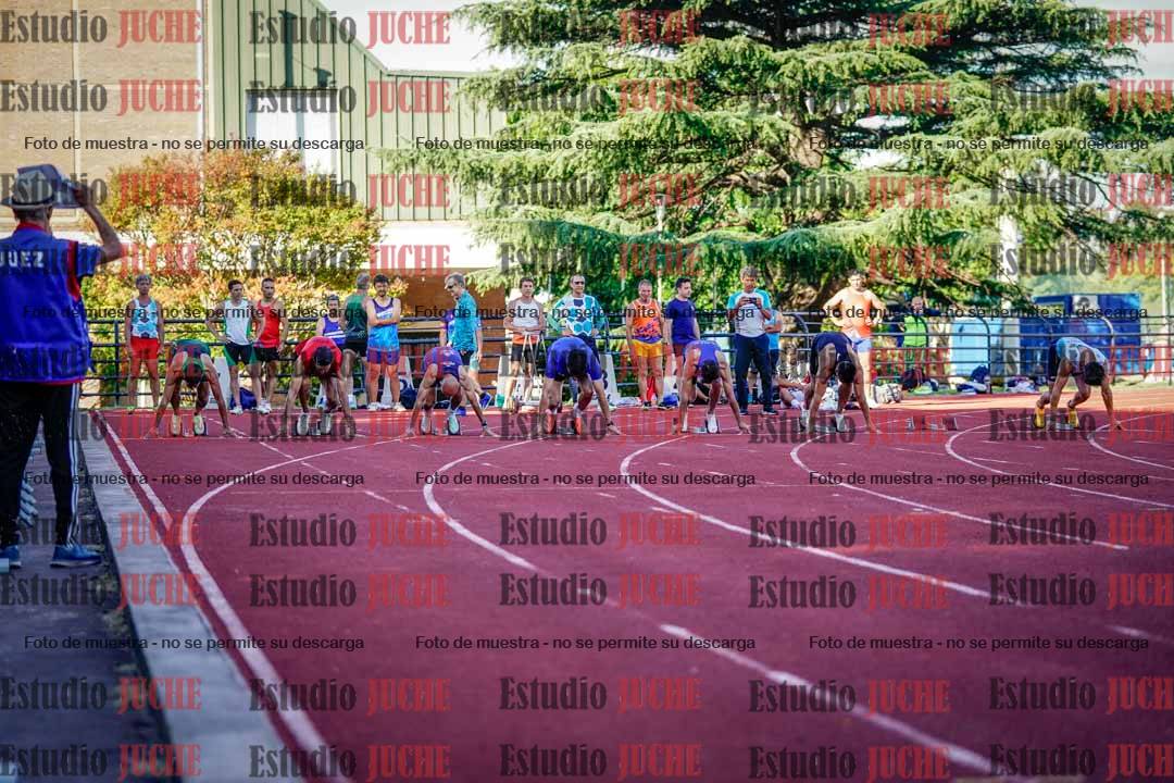 Fotos de los 100 m llanos de varones