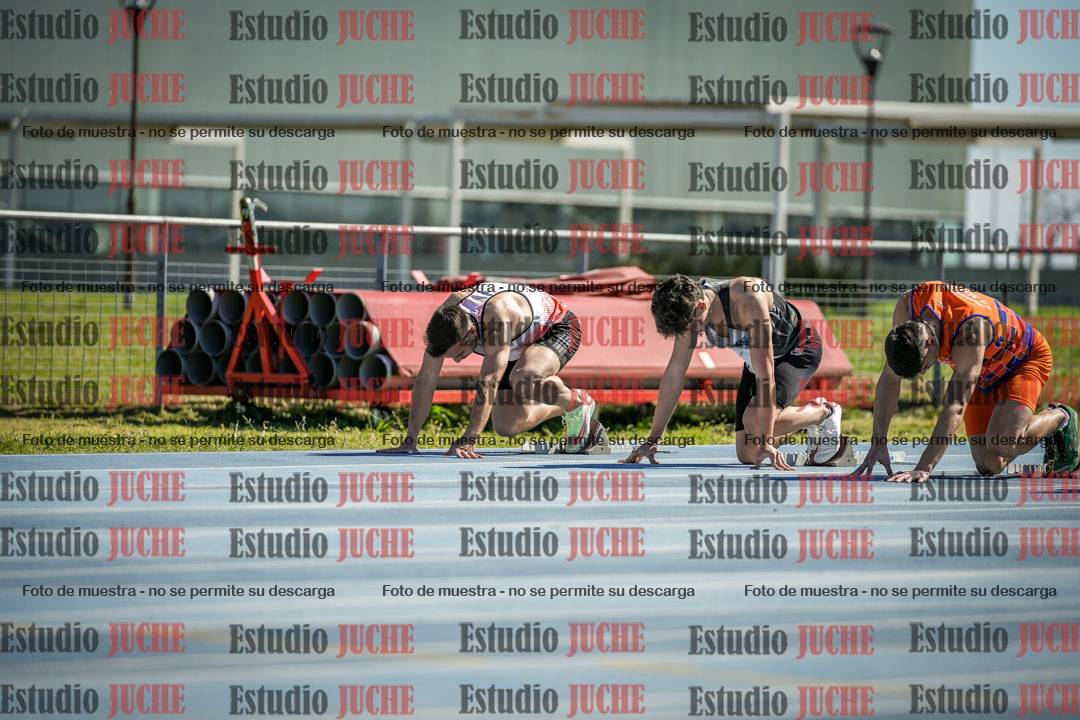 Fotos de los 100 m llanos de varones