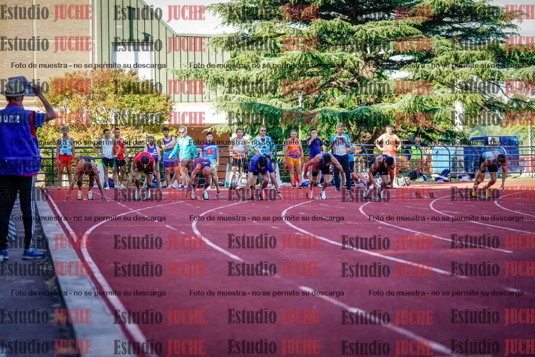 Fotos de los 100 m llanos de varones