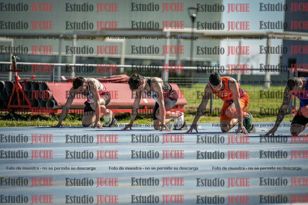 Fotos de los 100 m llanos de varones