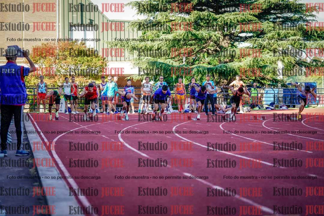 Fotos de los 100 m llanos de varones