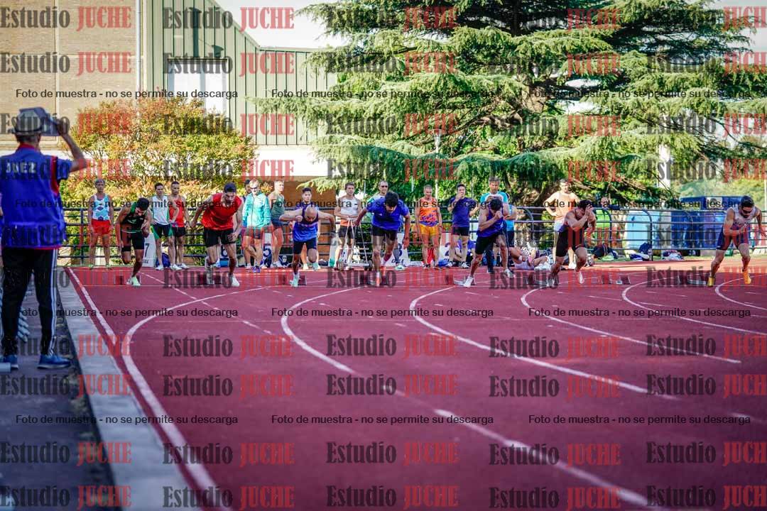 Fotos de los 100 m llanos de varones