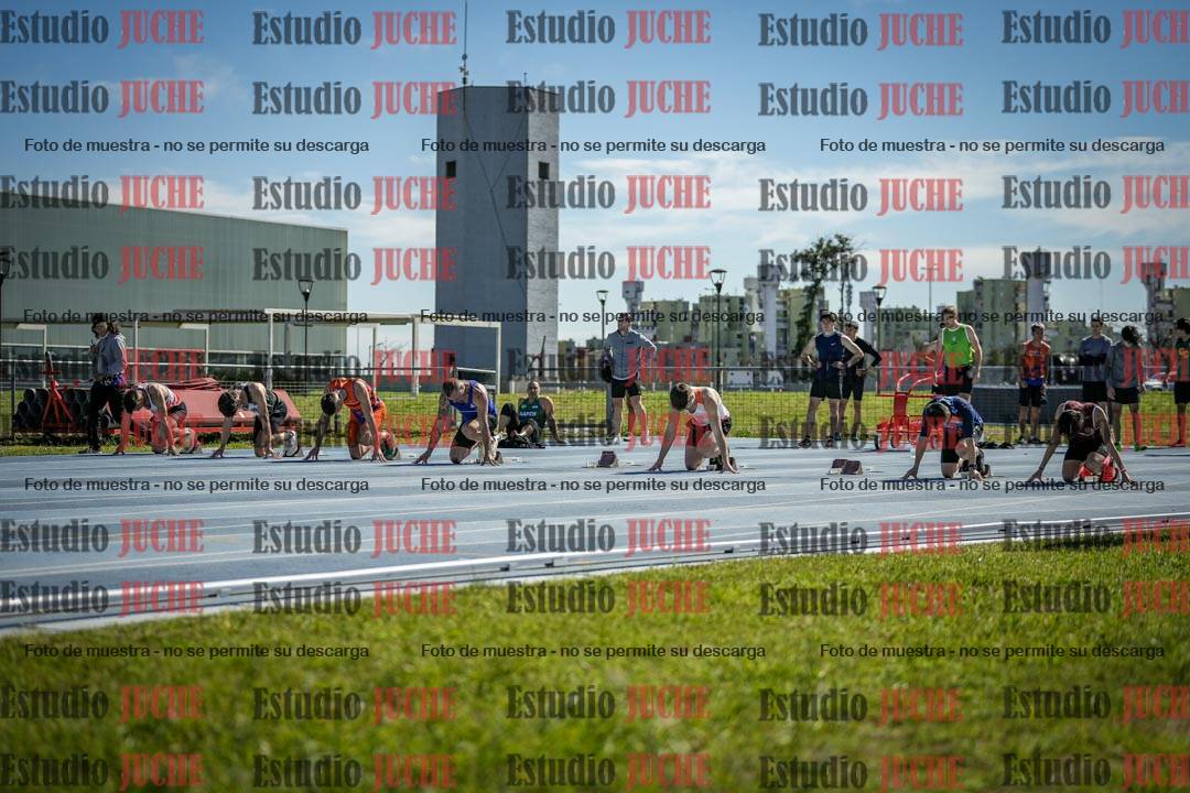 Fotos de los 100 m llanos de varones