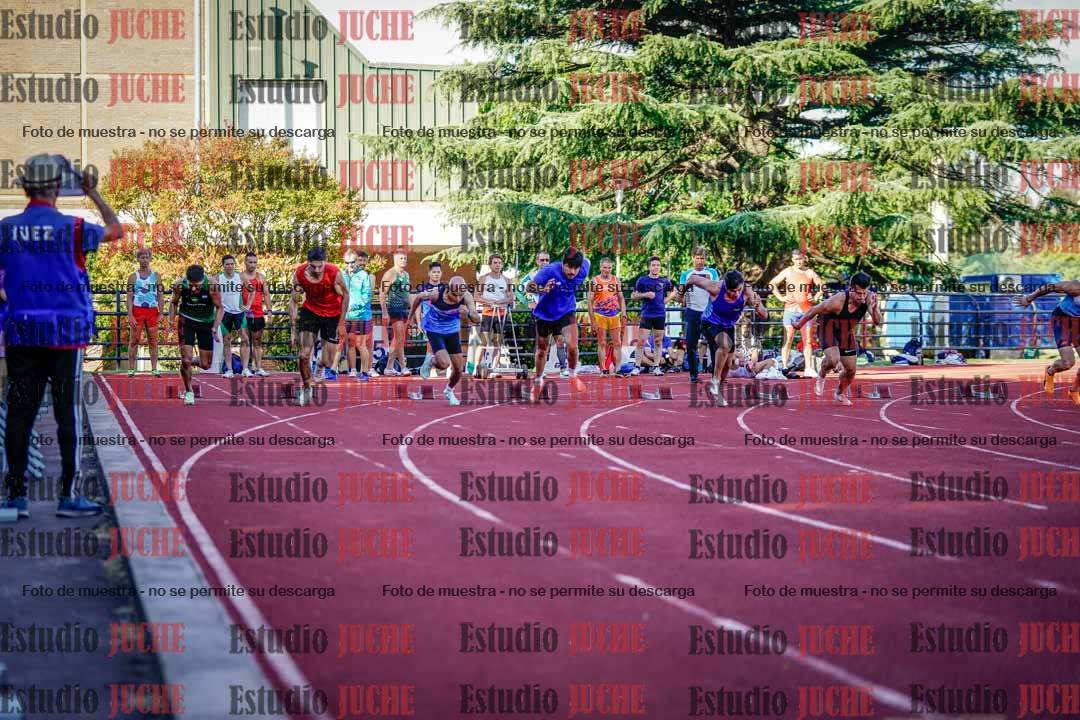Fotos de los 100 m llanos de varones