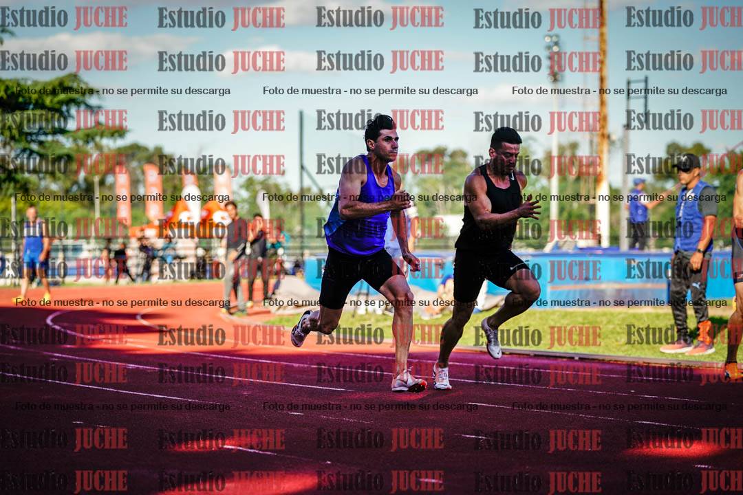 Fotos de los 100 m llanos de varones