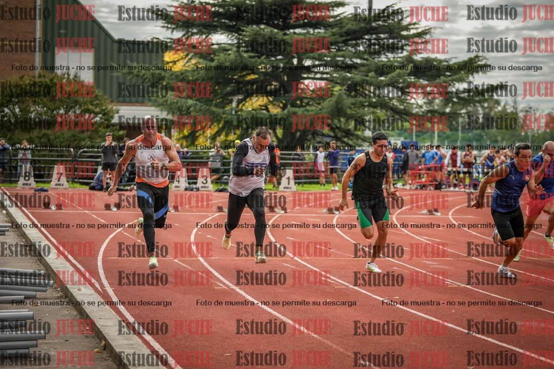 Fotos de los 100 m llanos de varones
