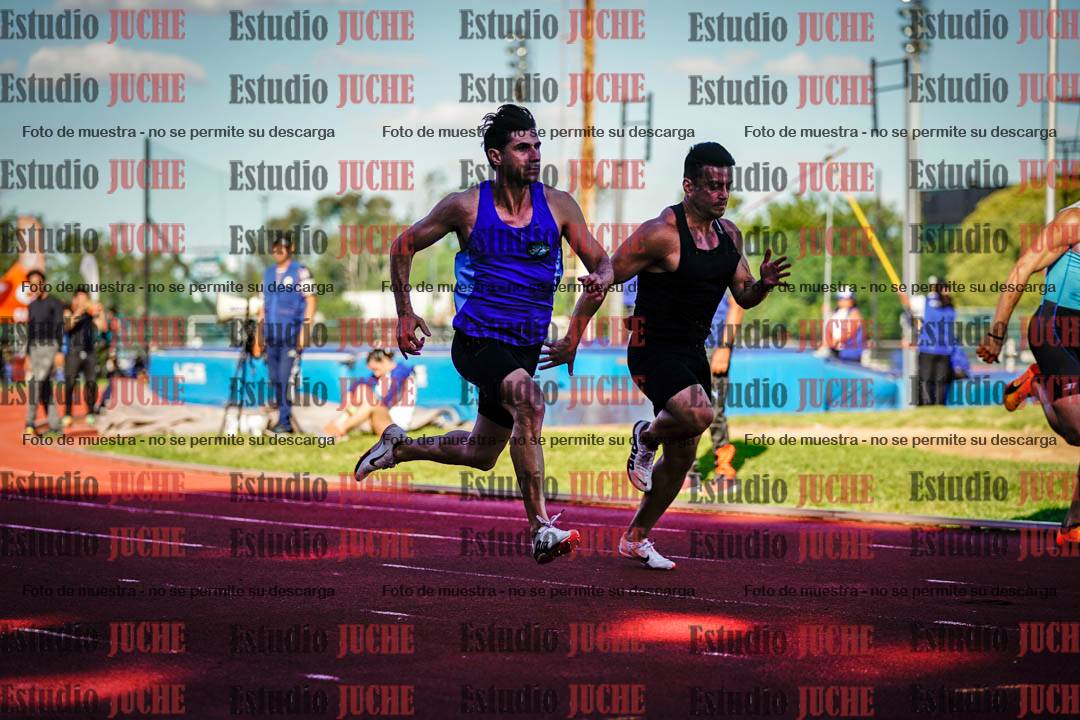 Fotos de los 100 m llanos de varones