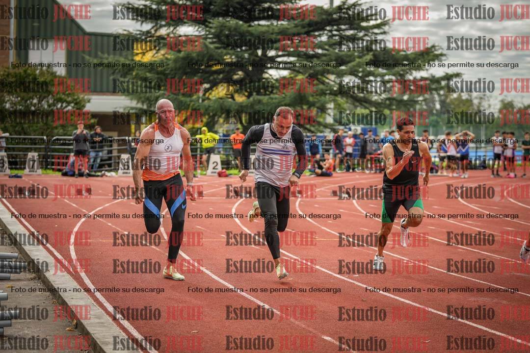 Fotos de los 100 m llanos de varones