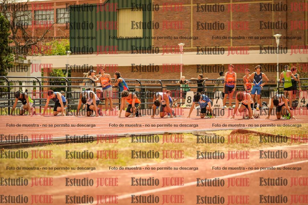 Fotos de los 100 m llanos de varones
