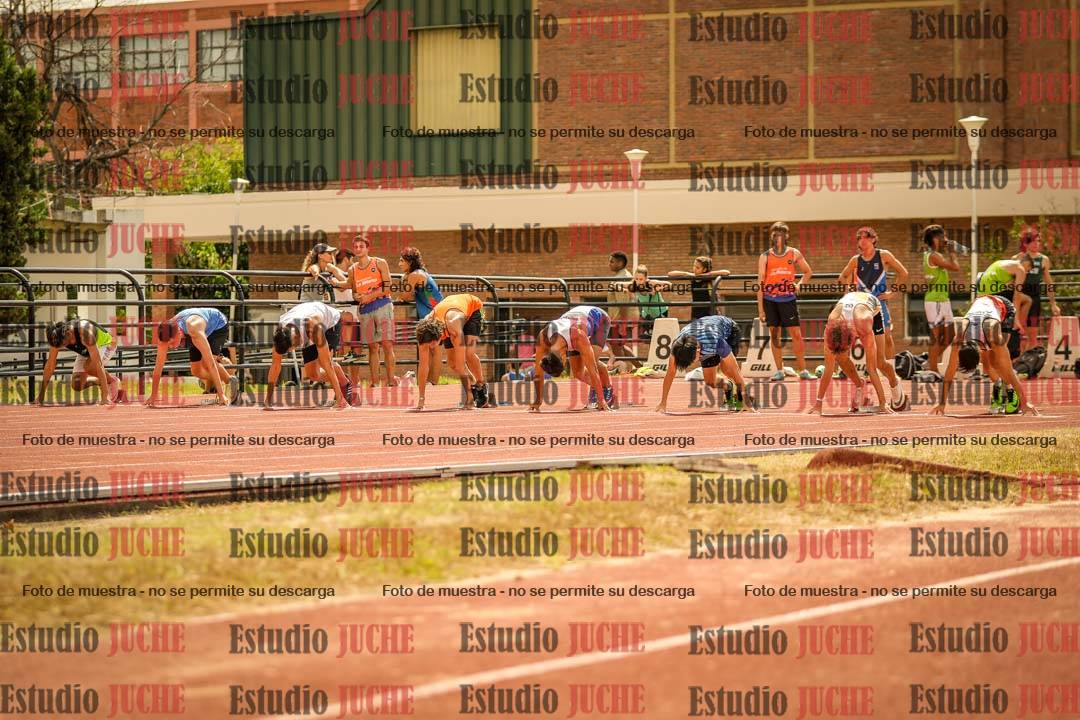 Fotos de los 100 m llanos de varones