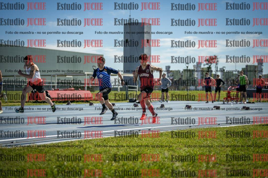 Fotos de los 100 m llanos de varones