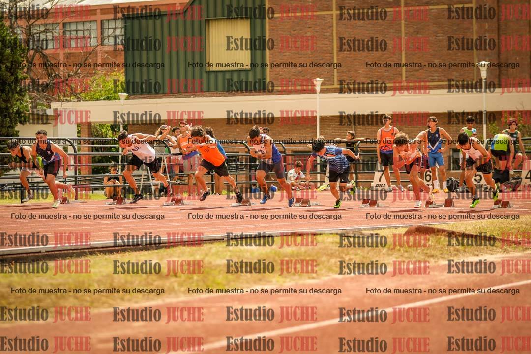 Fotos de los 100 m llanos de varones