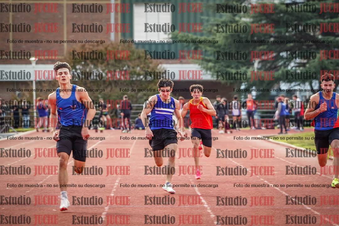 Fotos de los 100 m llanos de varones