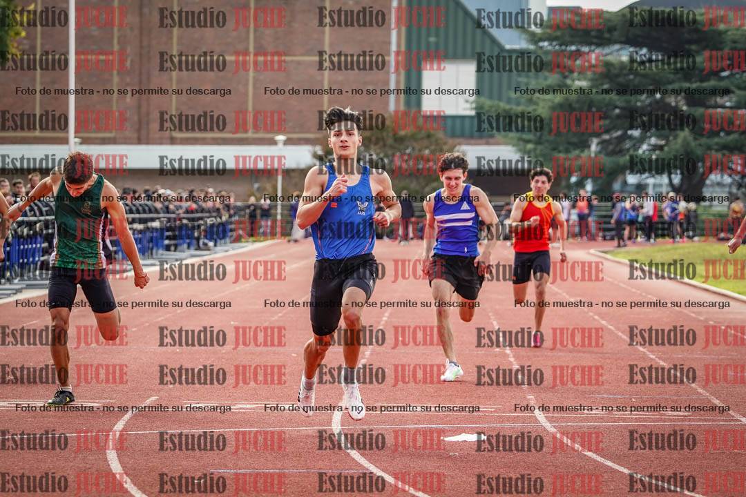 Fotos de los 100 m llanos de varones