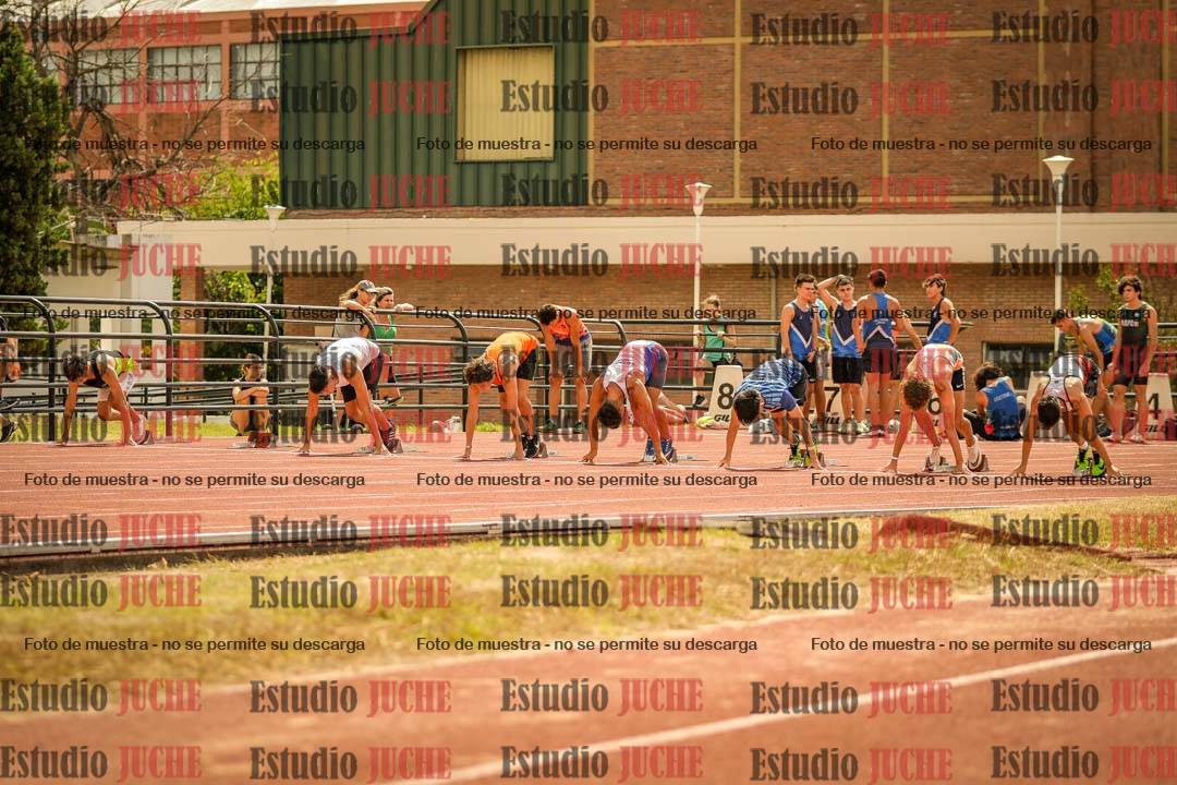 Fotos de los 100 m llanos de varones