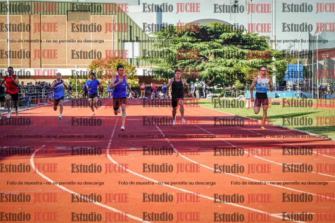 Fotos de los 100 m llanos de varones