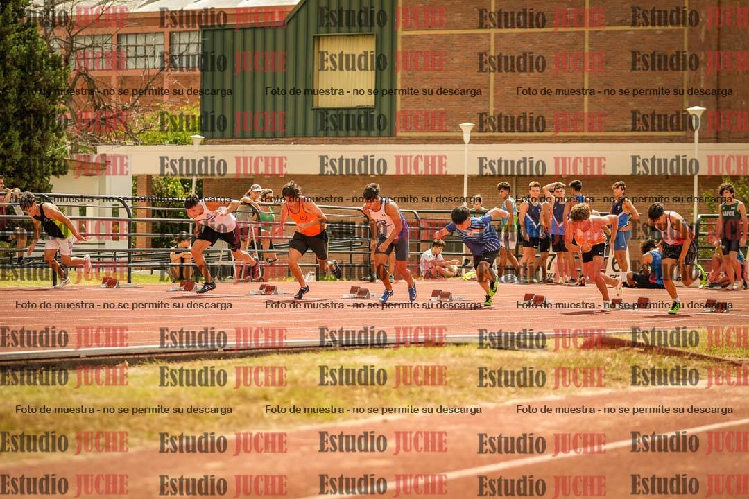 Fotos de los 100 m llanos de varones