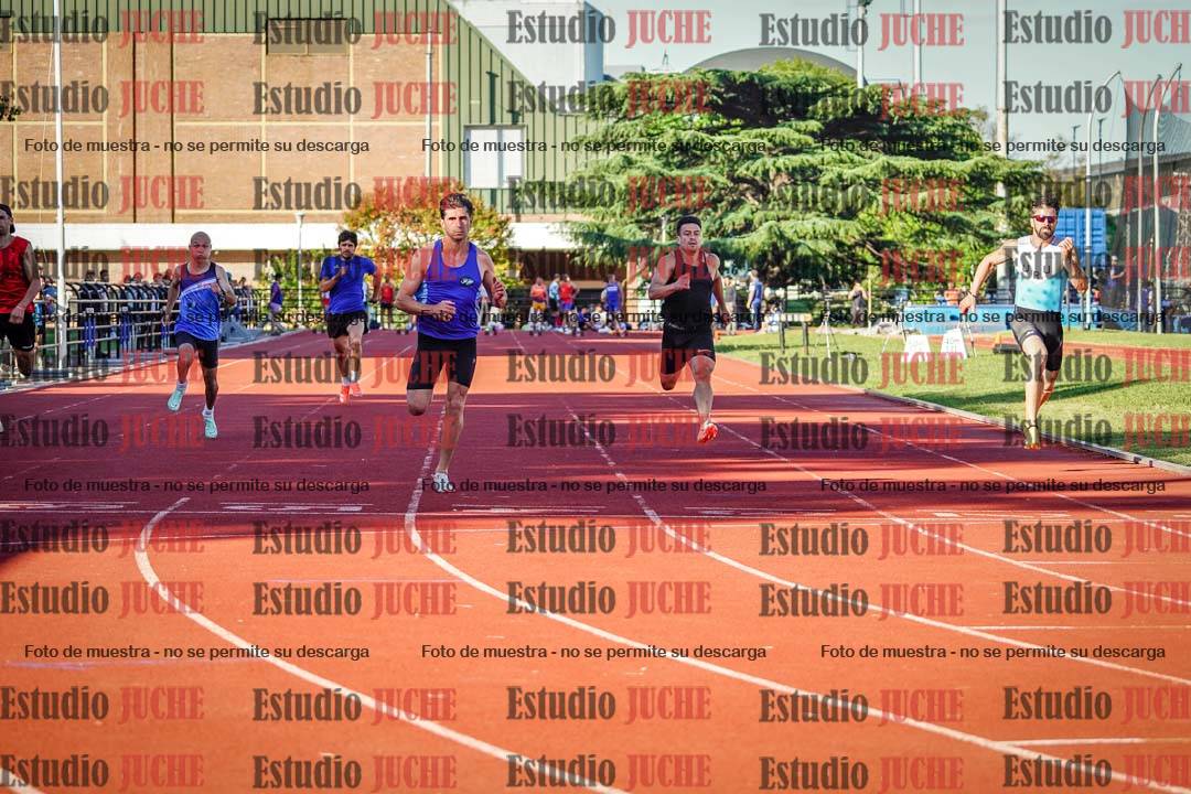 Fotos de los 100 m llanos de varones