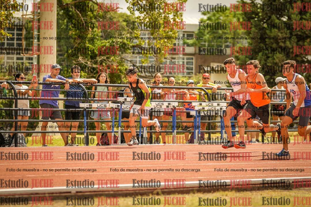 Fotos de los 100 m llanos de varones