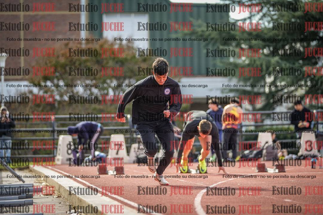 Fotos de los 100 m llanos de varones